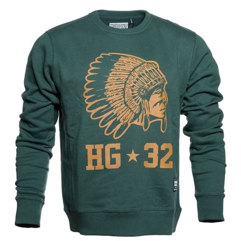 T.I Hustle Gang Indian Head Graphic Sweatshirt Forest Green/Gold 100% Authentic #HustleGang # ...