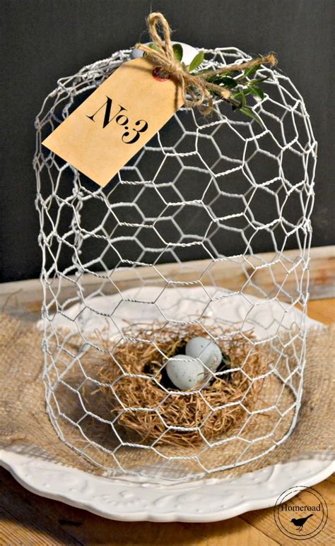 White Chicken Wire Cloche | Homeroad