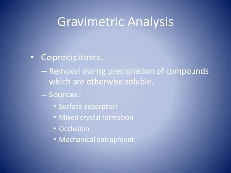 PPT - GRAVIMETRIC ANALYSIS PowerPoint Presentation, free download - ID:3772832