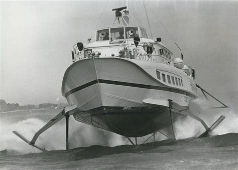 Hydrofoil Has Trial Run In The Channel. Photograph by Retro Images ...