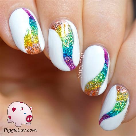 PiggieLuv: Glitter tornado nail art with OPI Color Paints