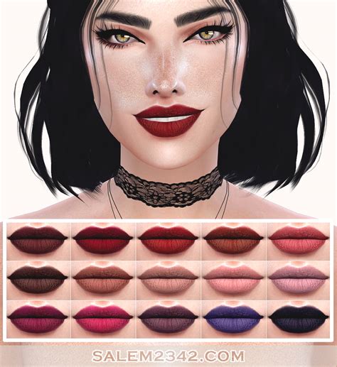 Sims 4 CC's - The Best: Lipstick by Salem