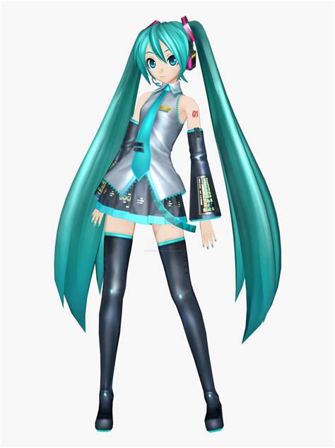 Hatsune Miku 3d Model - Hatsune Miku Hd Full Body , Free Transparent ...