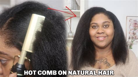 Using An Hot Electric Comb For Natural Short Afro 4c Hair Does It Work?|| ANDIS HOT COMB ...