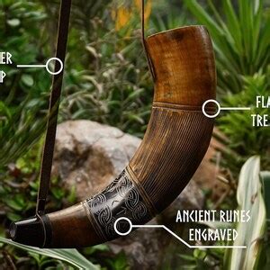 Blowing Horn Handcrafted Ox Horn Bugle War Horn Loud Sound Norse ...