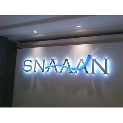 Rectangular Acrylic LED Sign Board, For Commercial, Rs 180 /inch | ID ...