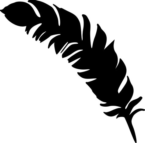 Feather Silhouette Drawing - feather png download - 850*840 - Free ...