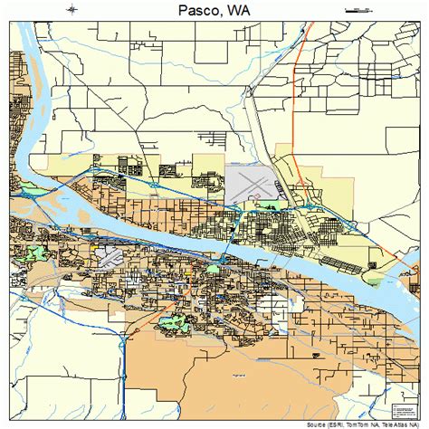 Pasco Washington Street Map 5353545