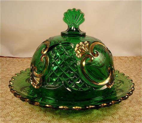 Vintage Butter Dish. Was very pretty on the kitchen table. | Carnival glass, Antique dishes ...