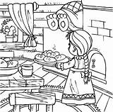Baking Bread sketch template