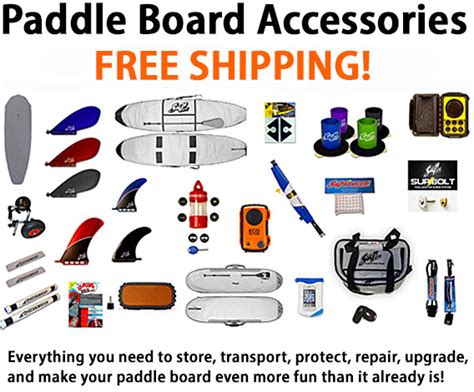 Stand Up Paddle Accessories - SUP Board Bags, SUP Racks, Paddle Covers and Fins from SUP ATX!