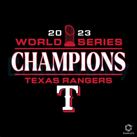 Retro Texas Rangers 2023 SVG Baseball World Champion File - CreativeLify