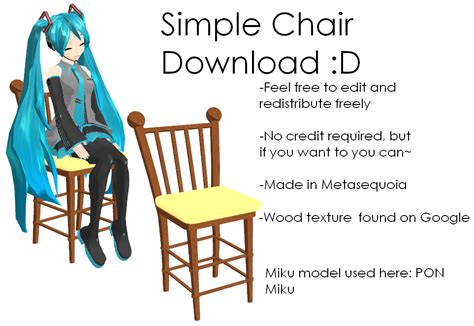 MMD-Simple Chair Download by Shioku-990 on DeviantArt