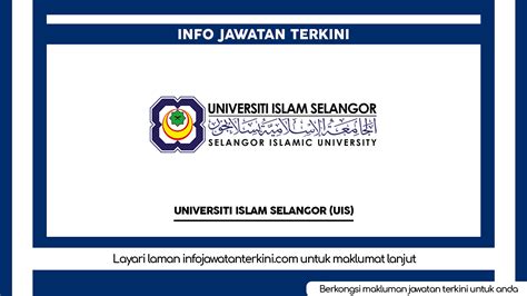 Universiti Islam Selangor (UIS) - Info Jawatan Terkini | Info Jawatan Kosong Kerajaan & Swasta