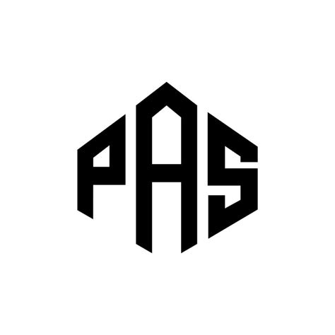 PAS letter logo design with polygon shape. PAS polygon and cube shape logo design. PAS hexagon ...