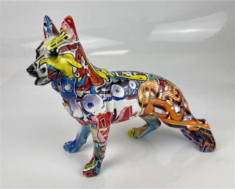 Graffiti Wolf 20.5cm (h) x 26cm (w) x 10cm (d)