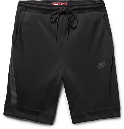 Nike Cotton-blend Tech Fleece Shorts in Black for Men - Lyst