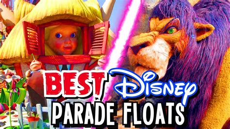 Top 12 Amazing Disney Parade Floats - YouTube