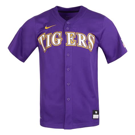 LSU | LSU Nike Purple Baseball Jersey | Alumni Hall