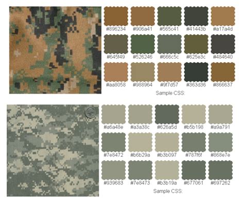 Pin by Jerry P on Color Pallet | Camo color palette, Cool color palette ...