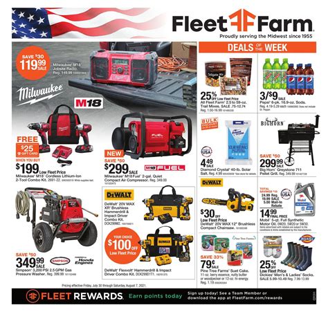 Fleet Farm Weekly Ad July 30 - August 7, 2021. Fleet Rewards!