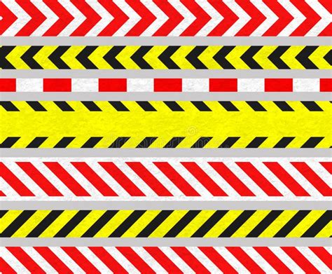 Caution Tapes And Warning Signs, SEAMLESS Stripes Stock Images - Image ...