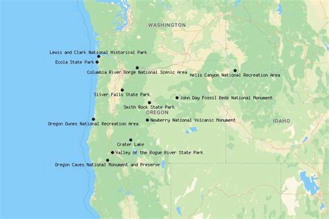Map Of National Parks Of Oregon State - vrogue.co