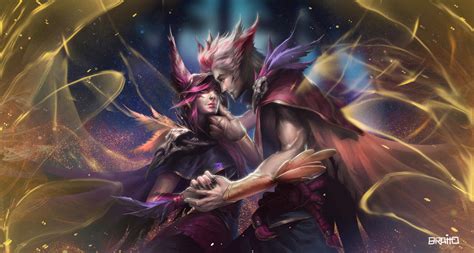 Xayah and rakan by Devoratus on DeviantArt