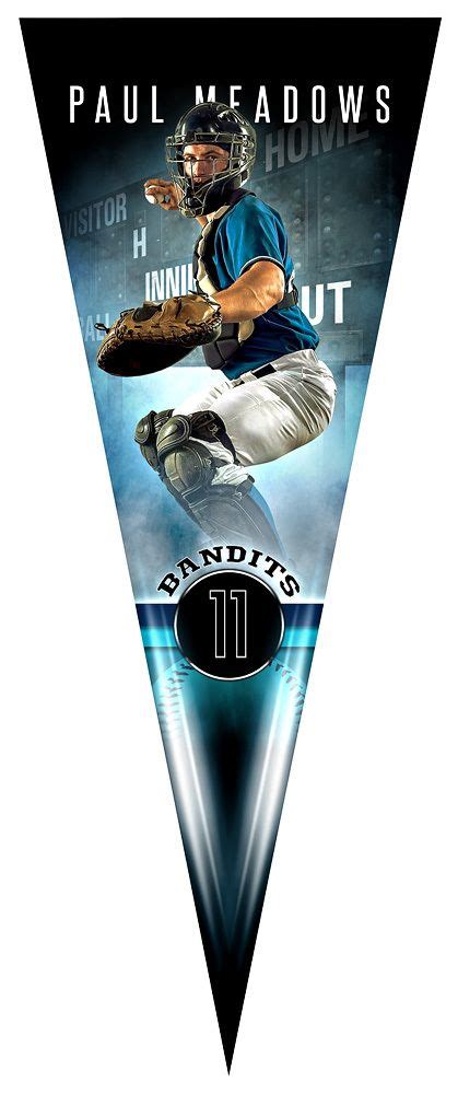 Pennant Photo Template - Fantasy Baseball | Fantasy baseball, Photo template, Pennant