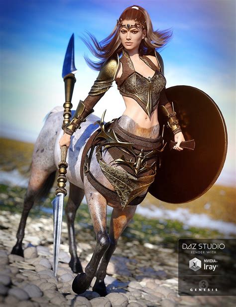 Centaur 7 Female Pro Bundle | 3D Models and 3D Software by Daz 3D | Female centaur, Centaur ...