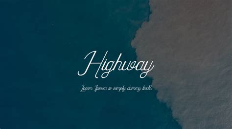 Highway Font : Download Free for Desktop & Webfont