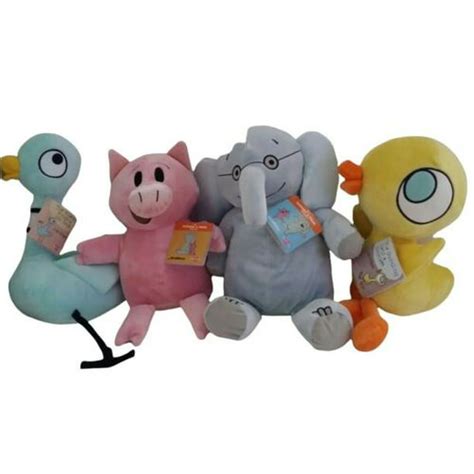 Kohl's Lot 4 Plush Dolls Gerald Elephant Piggie Piggy Pigeon Duckling ...