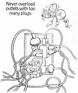 Electrical Safety Coloring Pages sketch template
