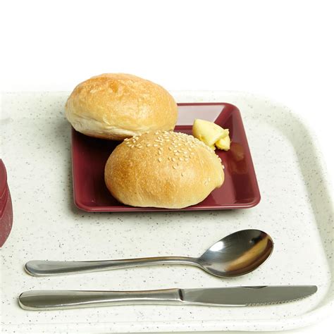 KH Square Bread Butter Plate Burgundy (#23) | YAMZAR Hospitality