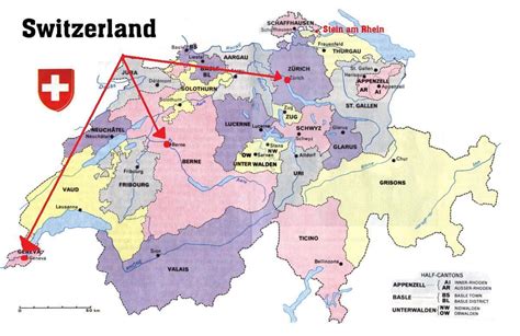 Ginebra, suiza mapa - Ginebra, suiza mapa de europa (Europa Occidental ...