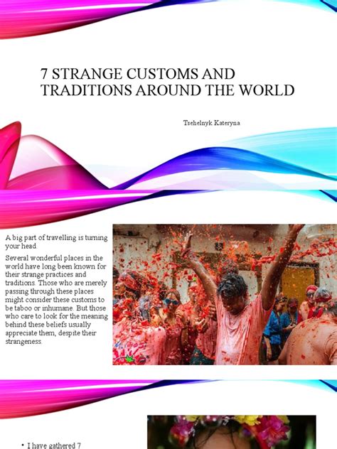 Strange Customs and Traditions Around The World | PDF