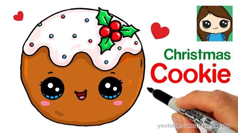 How to Draw a Cookie for Christmas Easy and Cute - YouTube