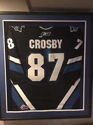 Sidney Crosby Rimouski Oceanic Autographed Jersey Professionally Framed ...