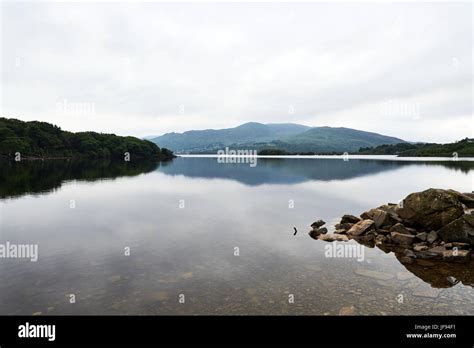 Lllyn Trawsfynydd, the reservoir in Snowdonia Stock Photo - Alamy