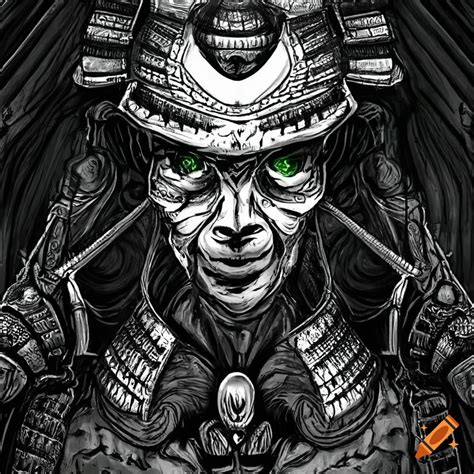 Dark fantasy samurai artwork