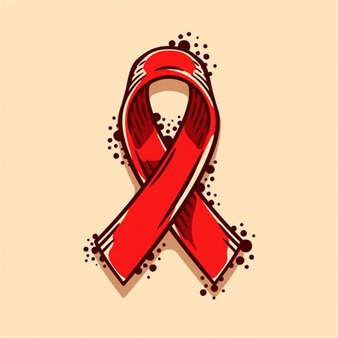 Premium Vector | World aids awareness symbol. red ribbon sign vector ...