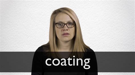 How to pronounce COATING in British English - YouTube