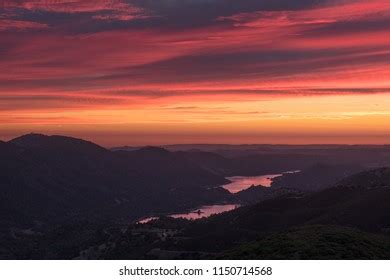 Don Pedro Reservoir Below Incredibly Colorful Stock Photo 1150714568 ...