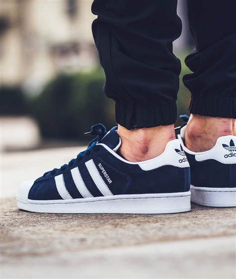 ADIDAS Superstar Suede Collegiate × Navy White | SOLETOPIA