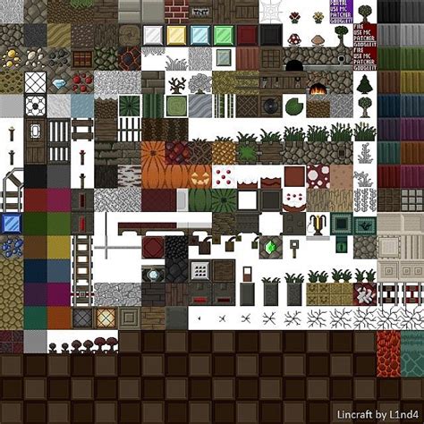 LinCraft - 32x32 - Cartoon RPG texture pack Minecraft Texture Pack