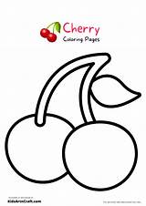 Cherry Coloring Pages For Kids – Free Printables  Art & Craft sketch template