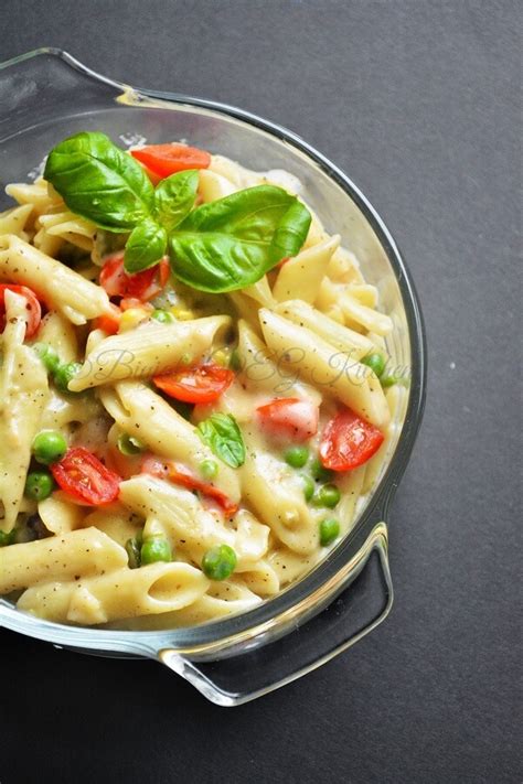 Vegetable Pasta White Sauce » Binjal's VEG Kitchen