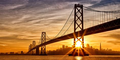 Treasure Island San Francisco Bay Bridge Photography Cityscape Sunset ...