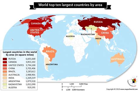 Here, we bring you the list of #top10 largest #countries in the #world ...