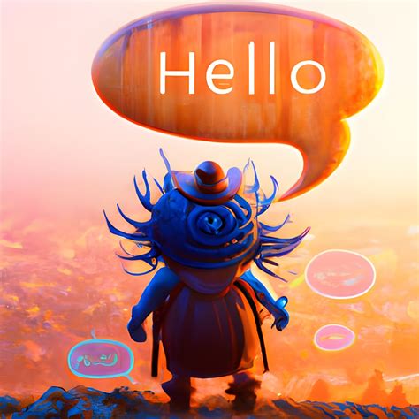 "HELLO"!!! - AI Generated Artwork - NightCafe Creator